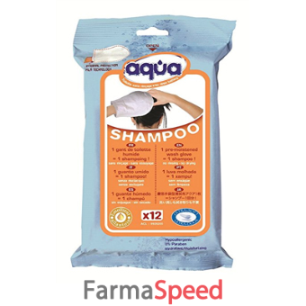 aqua guanto shampoo senza risciacquo 2 pezzi