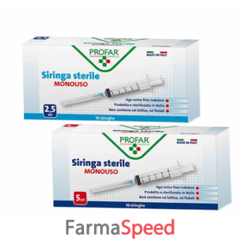 siringa monouso 2,5ml profar