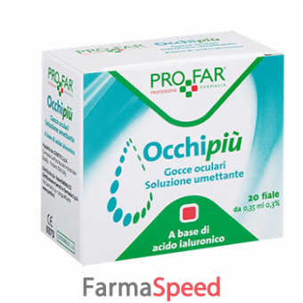 occhi piu' gocce oculari soluzione umettante 20 fiale monodose 0,35 ml