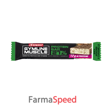 gymline muscle protein barretta 27% arachidi e caramello 45 g