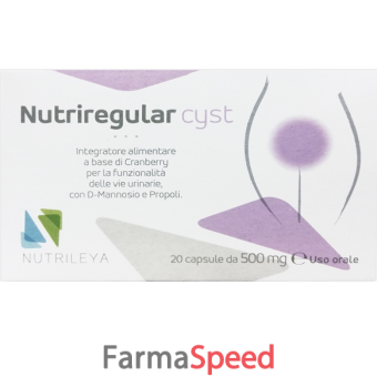 nutriregular cyst 20 capsule 500 mg