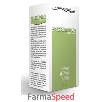 sterilcol gocce orali sospensione gastrofunzionale flaconcino 20 ml