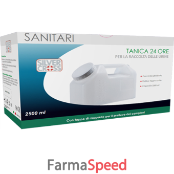 contenitore per urina sterile silvercross 24 ore capienza 2500 ml