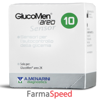 strisce glucomen areo sensor per analisi del glucosio 10 pezzi