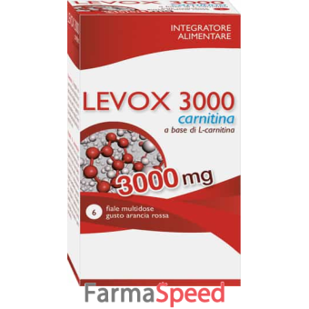 levox 3000 carnitina 6 flaconcini da 25 ml