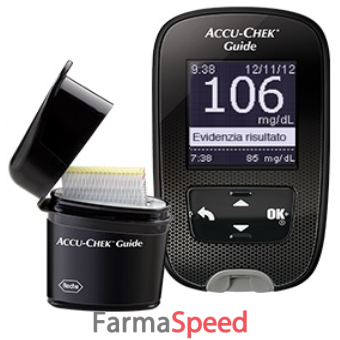 accu-chek guide kit mg/dl glucometro accu-chek guide + pungidito fastclix
