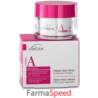 vebix phytamin crema viso fresh ai liposomi d'acqua 50 ml