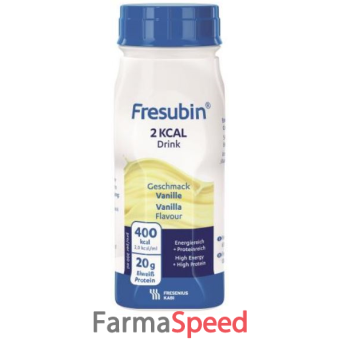 fresubin 2 kcal drink vaniglia 4 flaconi x 200 ml