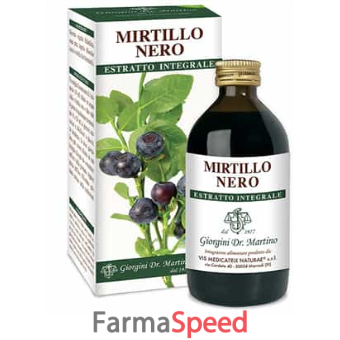 mirtillo nero estratto integrale 200 ml