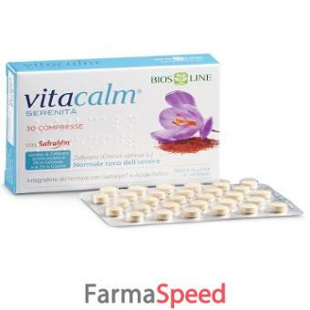 bios line vitacalm serenita' con safralyin 30 compresse