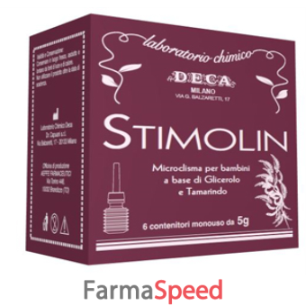 stimolin 6 microclismi monouso 5 g per bambini a base di glicerolo e tamarindo