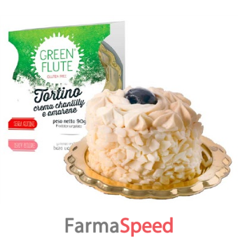 green flute tortino crema chantilly e amarene 750 g
