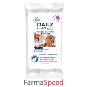 daily comfort senior panni igiene corpo 24 pezzi