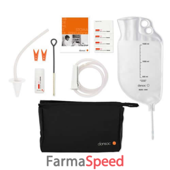 set di irrigazione completo per sacche di scarico con anello al silicone e cintura 1 pezzo codice articolo 90020