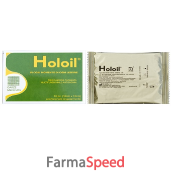 holoil medicazione garza 10x10cm 10 pezzi