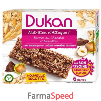 dukan barretta cioccolato/nocciola 6 pezzi 25 g