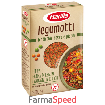 barilla legumotti alle lenticchie rosse e piselli 300 g