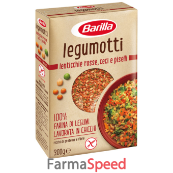 barilla legumotti lenticchie rosse ceci piselli 300 g