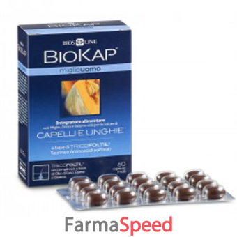 biokap anticaduta miglio uomo con tricofoltil 60 capsule