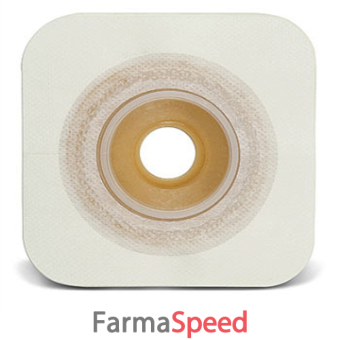 natura+ placca convessa pretagliata 38 mm flangia 57 mm durahesive e cerotto microporoso 5 pezzi