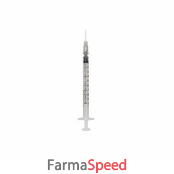 siringa per insulina extrafine 1ml 100 ui ago removibile 27 gauge 0,40x12 mm 1 pezzo