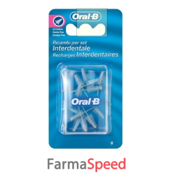 oralb man set interdentale refill conico fine 3/6,5 mm