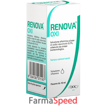 renova oxi collirio soluzione oftalmica a base di acido ialuronico 0,2% flacone da 10 ml