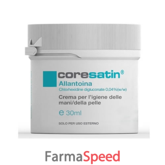 coresatin allantoina crema per l igiene delle mani e della pelle 30 g