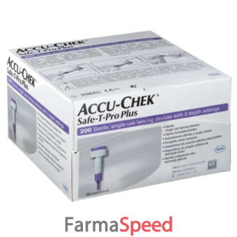 accu-chek safe t-pro plus lancette pungidito 200 pezzi