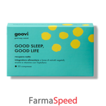 goovi good sleep good life recupero notte 30 compresse