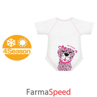 body 0/36m bio cotton 4season leopardo