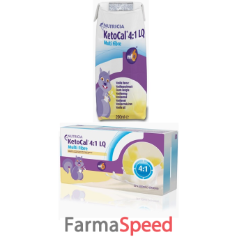 ketocal 4:1 lq multifibre vaniglia 32 brick da 200 ml