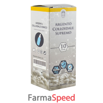 argento colloidale supremo 10ppm certificato con contagocce 100 ml