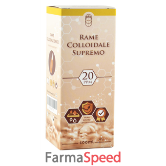 rame colloidale supremo 20ppm 100 ml