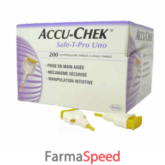 lancette pungidito accu-chek safe t pro uno 200 pezzi