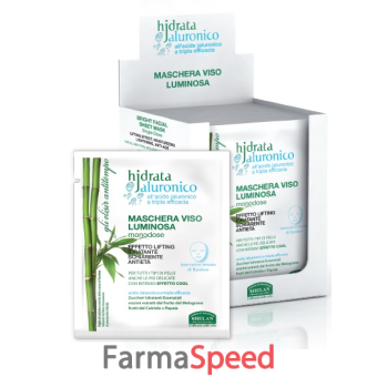hjdrata jaluronico maschera viso luminosa monodose 15 ml
