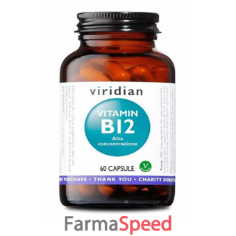 viridian vitamin b12 high potency 60 capsule viridian vitamina b12 alta concentrazione