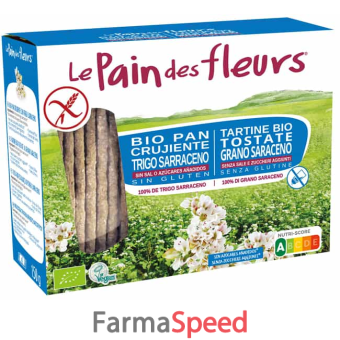 le pain des fleurs tartine tostate al grano saraceno senza sale e senza zuccheri aggiunti biologiche 150 g