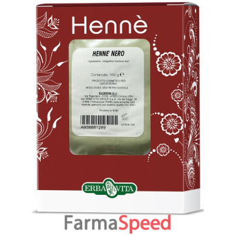 henne colorante capelli nero 100 g