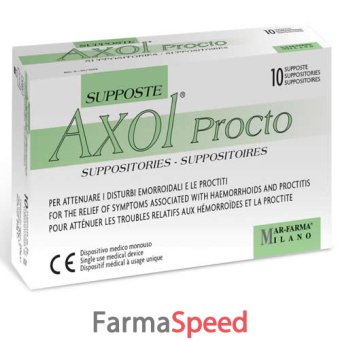 axol procto 10 supposte x 2 g