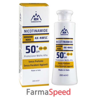 nicotinamide ak-nmsc 50+spf protezione molto alta 200 ml