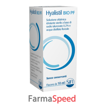 hyalistil bio pf gocce oculari ha 0,2% e acque distillate frutti rossi flacone 10 ml