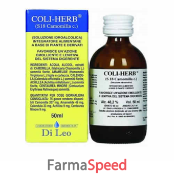 coli herb s18 camomilla 50 ml