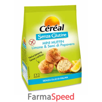 cereal buoni senza glutine mini muffin limone e semi di papavero 210 g