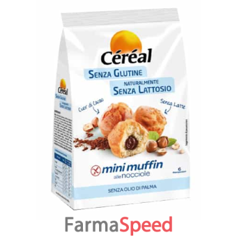 cereal buoni senza glutine/senza lattosio mini muffin nocciola 180 g
