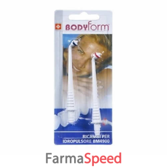 testina ricambio per idropulsore bodyform bm4900 2 pezzi