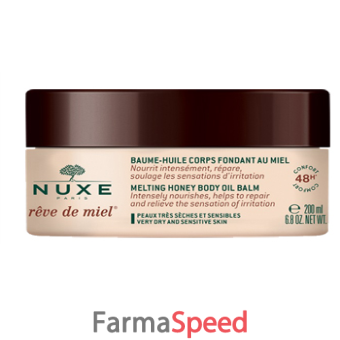 nuxe reve de miel baume olio fondente al miele 200 ml