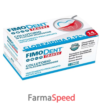 fimodent travel collutorio clorexidina spdd 0,12% 14 flaconcini monodose 10 ml