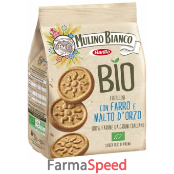 mulino bianco bio frollini con farro e malto d'orzo 260 g