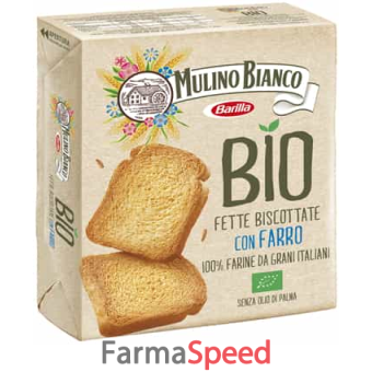 mulino bianco bio fette biscottate con farro 280 g